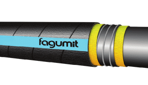 Wąż do wody przemysłowej i sprężonego powietrza (guma czarna) FAGUMIT AQUAR PRO (typ-1 /klasa A) - zdjecie numer 1