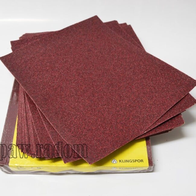 Papier ścierny w arkuszu 280x230 PL 28 C drewno/farby KLINGSPOR - zdjecie numer 1