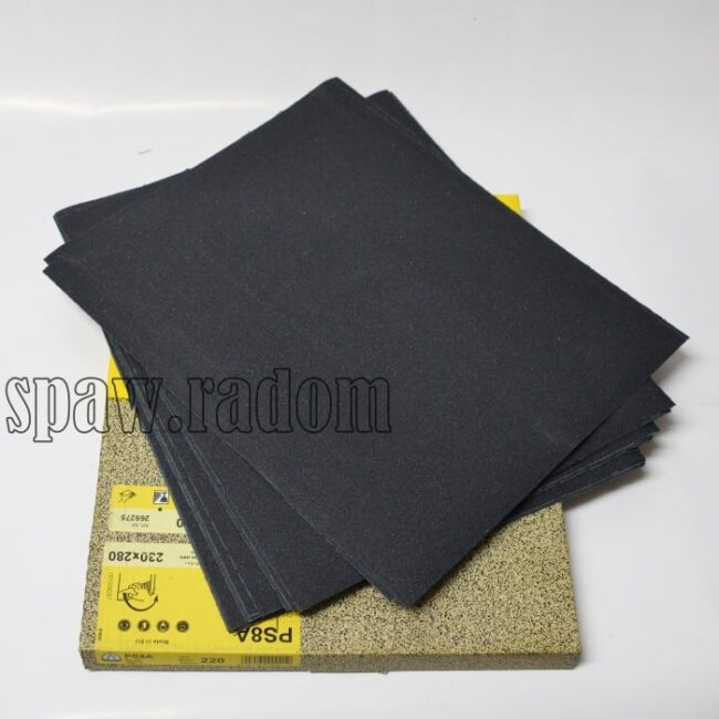 Papier ścierny wodoodporny w arkuszu 280x230 PS 8A farby/lakiery KLINGSPOR - zdjecie numer 1