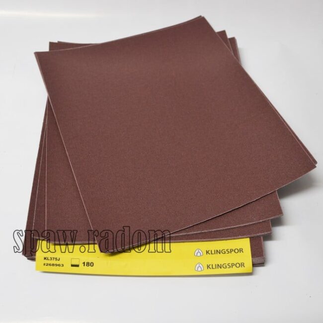 Płótno ścierne w arkuszu 280x230 KL 375 J metal/drewno KLINGSPOR - zdjecie numer 1