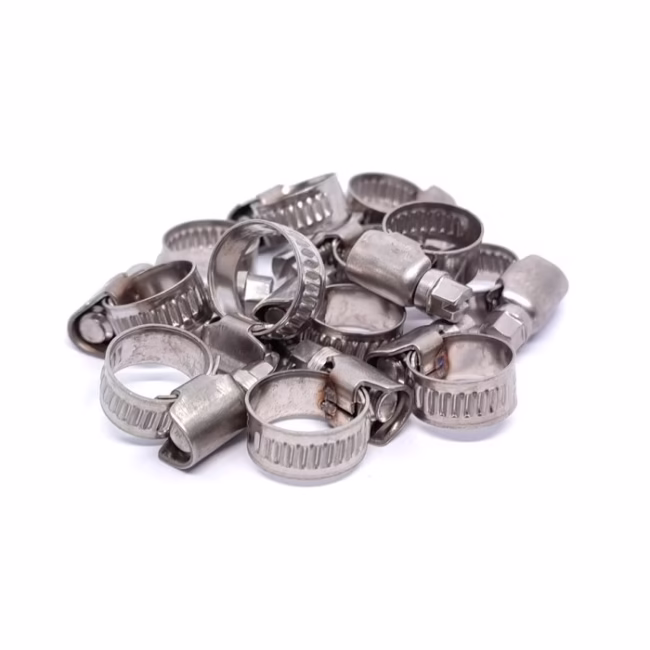 Zacisk ślimakowy (obejma, opaska) na węże przemysłowe W2 nierdzewny - zdjecie numer 1