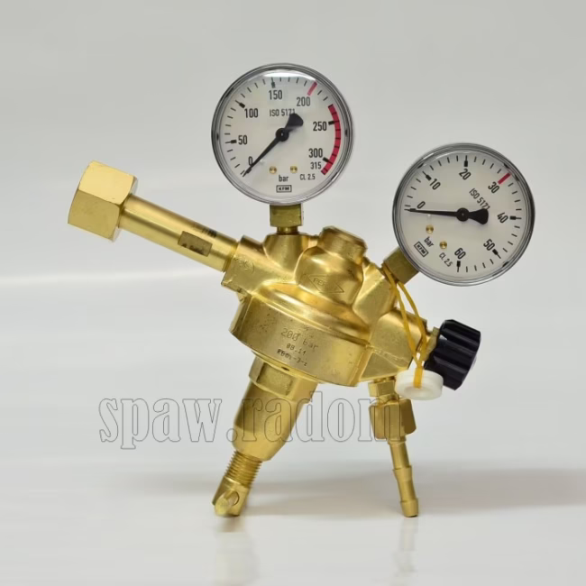 Reduktor do helu RBHe-3-z (z zaworem odcinającym) PERUN (PER1231) - zdjecie numer 1