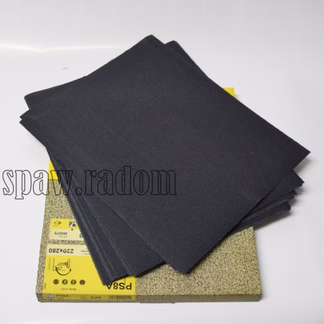 Papier ścierny wodoodporny w arkuszu 280x230 PS 8A farby/lakiery KLINGSPOR - zdjecie numer 1