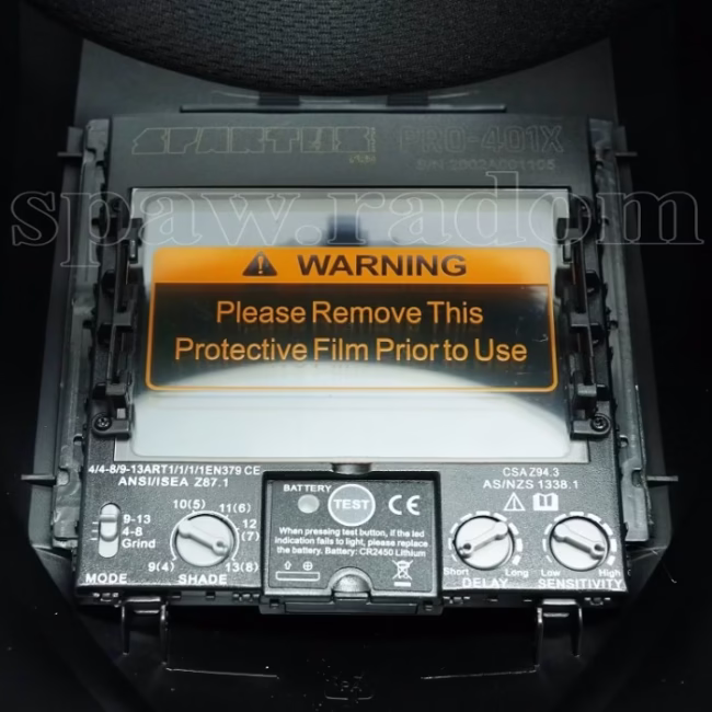 Przyłbica automatyczna SPARTUS Pro 401X 4 sensory 100x73mm 4-13DIN (NV0152) - zdjecie numer 4