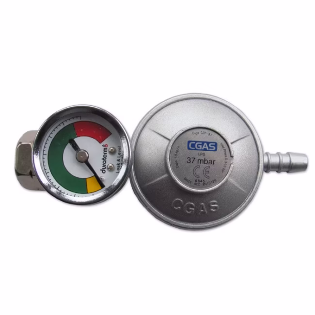 Reduktor do propan-butan na butlę do 11kg z manometrem (IM7291) - zdjecie numer 1