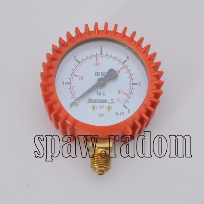Manometr propan-butan 6bar gwint 1/4" 63mm (IMPORT) (IM0472) - zdjecie numer 1