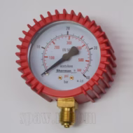 Manometr acetylen ciśnieniowy 40bar gwint 1/4" 63mm (IMPORT) (IM0471) - zdjecie numer 1