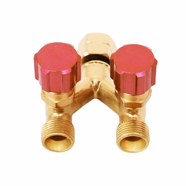 Rozgałęziacz podwójny 3/8" LH gwint lewy (S7687) - zdjecie numer 1