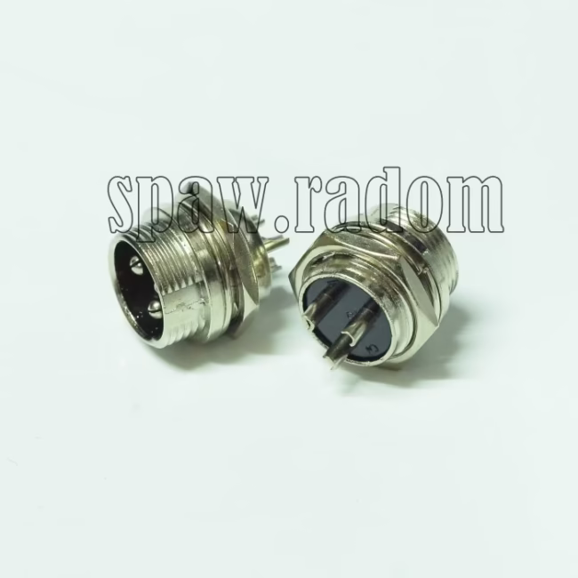 Gniazdo sterowania (męskie na urządzenie) 3pol (IM5398) - zdjecie numer 1