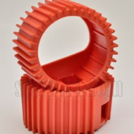 Osłona gumowa pomarańczowa manometru fi 63 (IM8092) - zdjecie numer 1