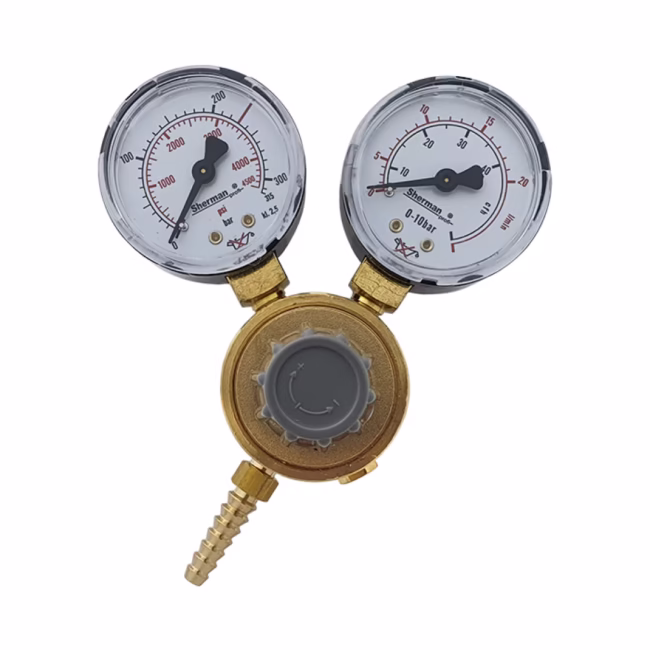 Reduktor do Ar/CO2 mini z dwoma manometrami (IM4193) - zdjecie numer 1