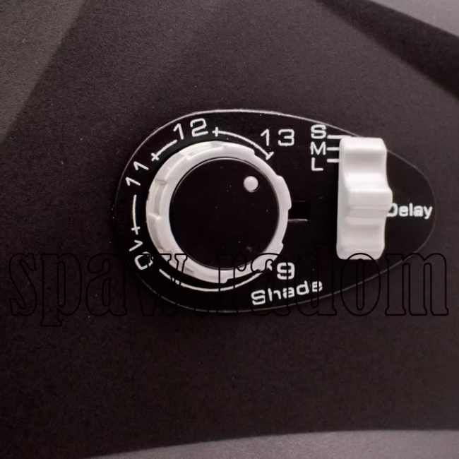 Przyłbica automatyczna Sherman-profi V3b 98x55mm 9-13DIN (TEC0118) - zdjecie numer 5