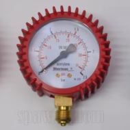 Manometr acetylen roboczy 2,5bar gwint 1/4" 63mm (IMPORT) (IM0470) - zdjecie numer 1