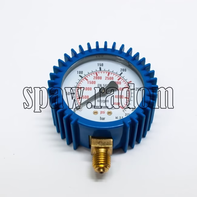 Manometr tlenowy ciśnieniowy 315bar gwint M12x1,5 63mm (PERUN) (IM0480) - zdjecie numer 1